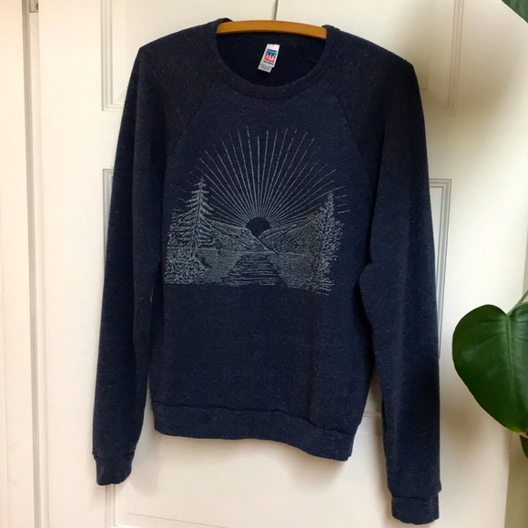 Local Branch Other - Local Branch Brooklyn Sz Small sweatshirt Royal Crewneck Made in the USA blue